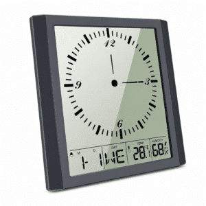 Horloge murale digitale à aiguilles