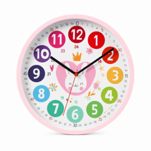 Horloge murale adorable lapin pour enfants
