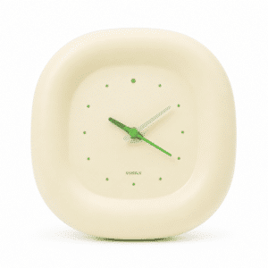 Horloge murale simple silencieuse beige ou rose