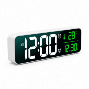 Horloge électronique alarme numérique musique LED