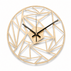 Horloge murale 3D nordique en bois design Moderne