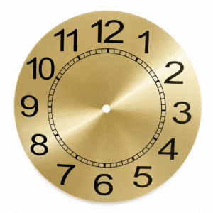 Cadran Horloge Fin Style Lisse en Aluminium