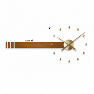 Grande horloge murale en métal, au design moderne